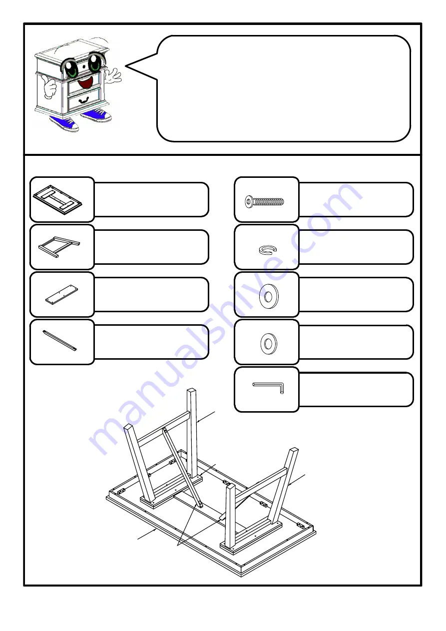 Furniture of America Bridgeville CM3344PT Скачать руководство пользователя страница 3