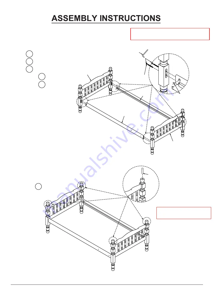 Furniture of America CM-BK606 Assembly Instuctions Download Page 8