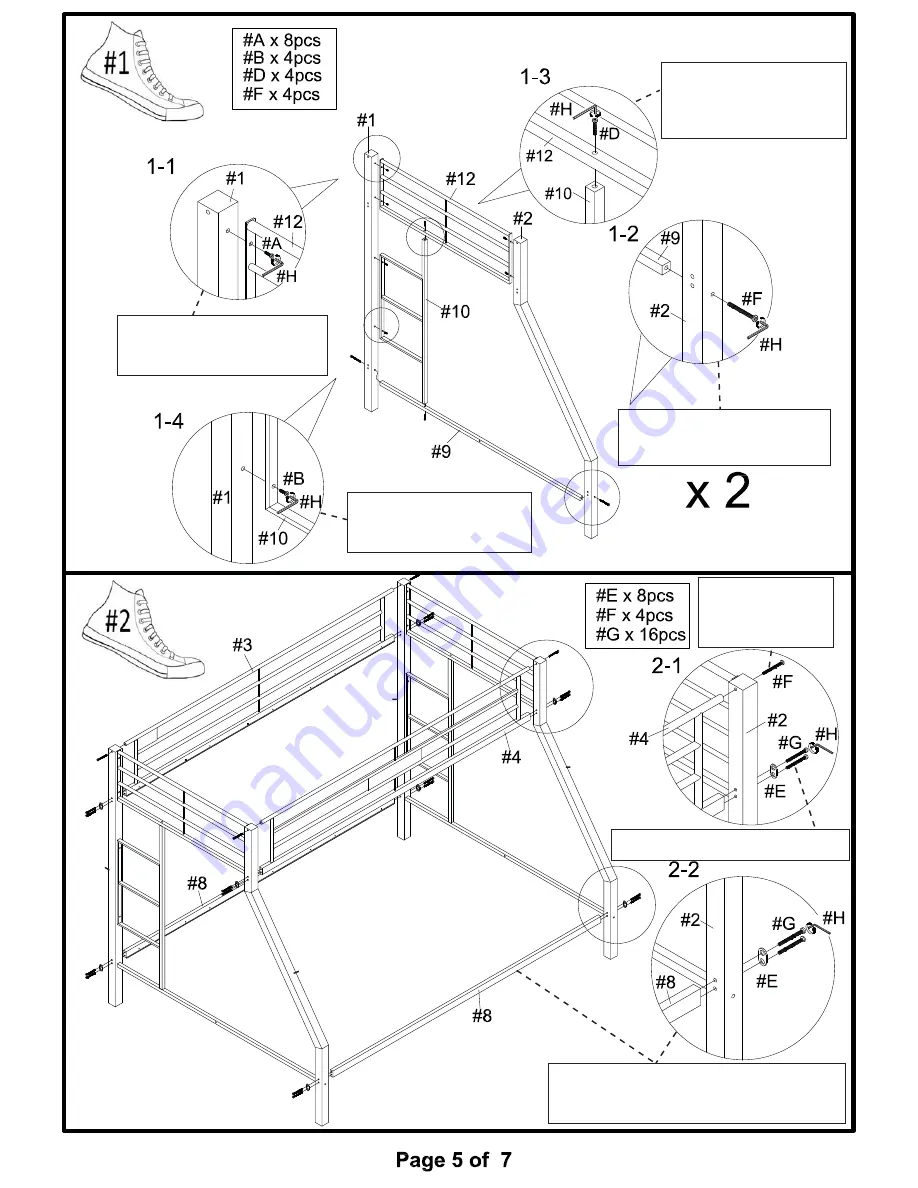 Furniture of America CM-BK939TQ Скачать руководство пользователя страница 5