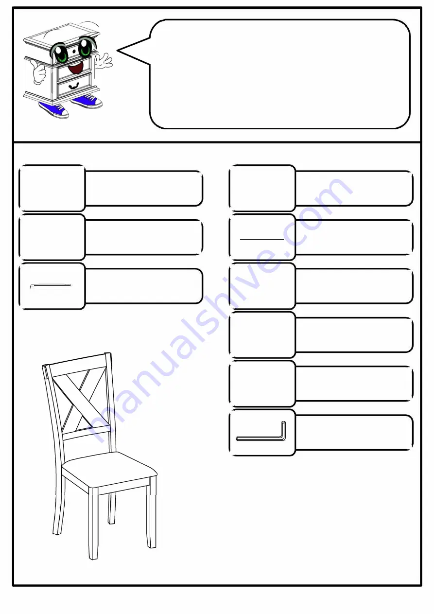 Furniture of America CM3175 Assembly Instructions Manual Download Page 5