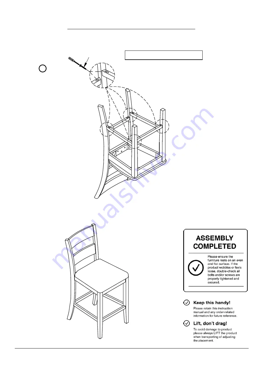 Furniture of America CM3351PT-5PK Assembly Instructions Manual Download Page 11