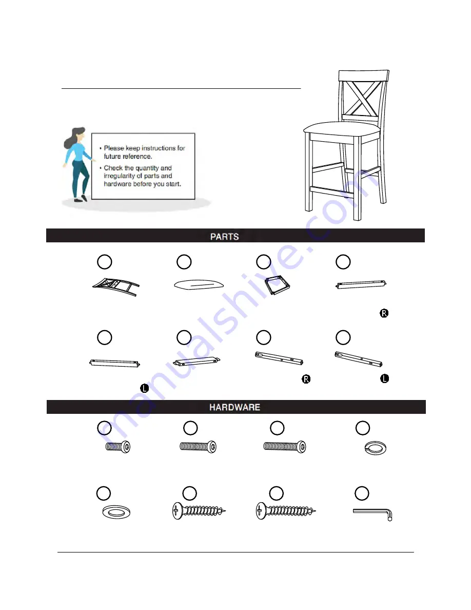 Furniture of America CM3492PC-2PK Скачать руководство пользователя страница 5