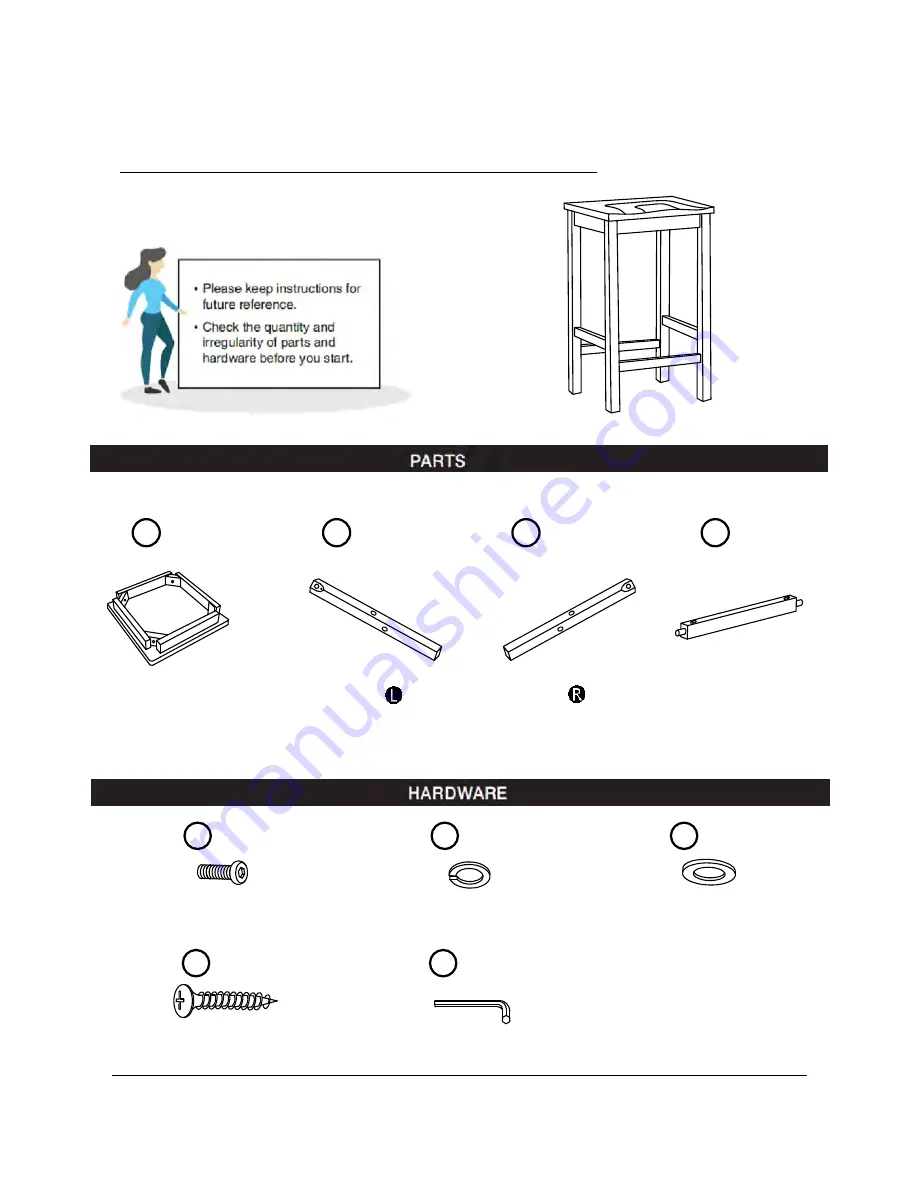 Furniture of America CM3493PT-5PK Скачать руководство пользователя страница 11