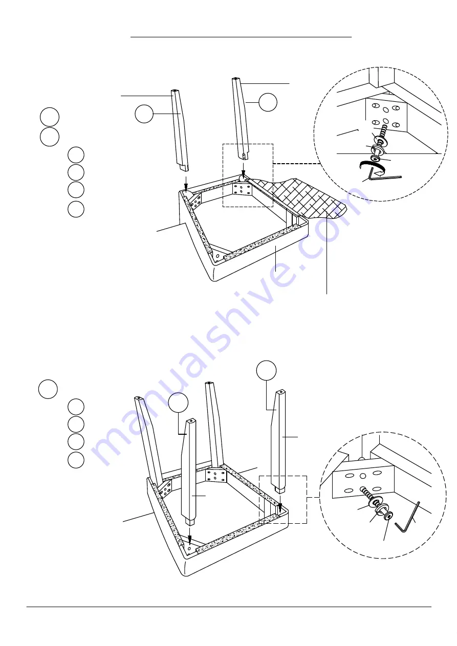 Furniture of America CM3549-SC-2PK Assembly Instructions Manual Download Page 6