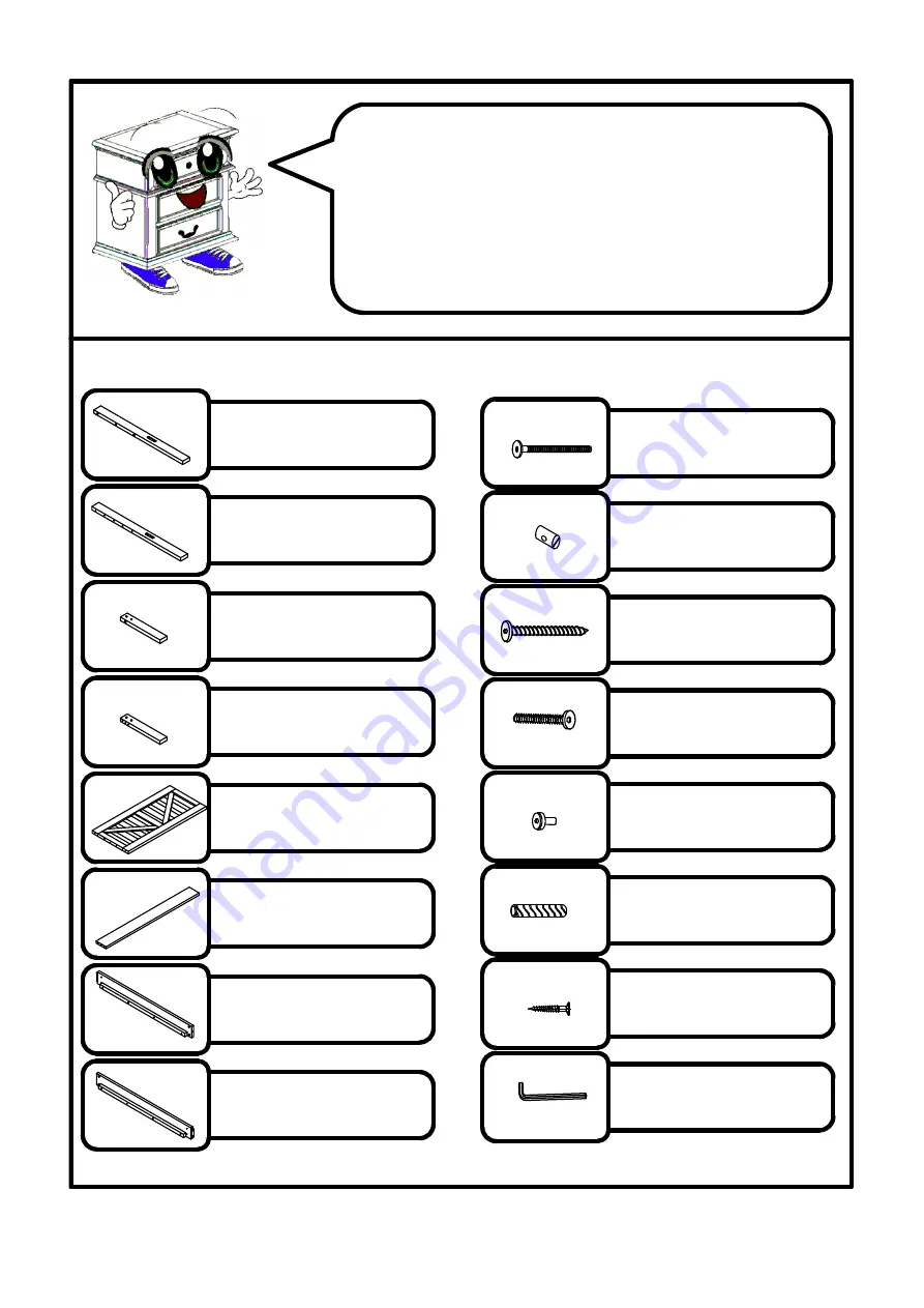 Furniture of America CM7530T Assembly Instructions Manual Download Page 3