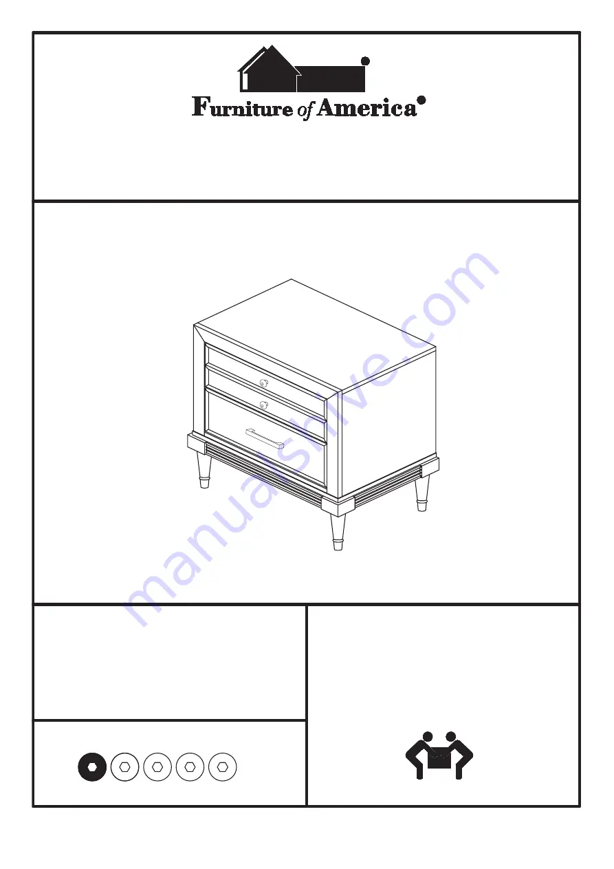 Furniture of America CM7556N Скачать руководство пользователя страница 1