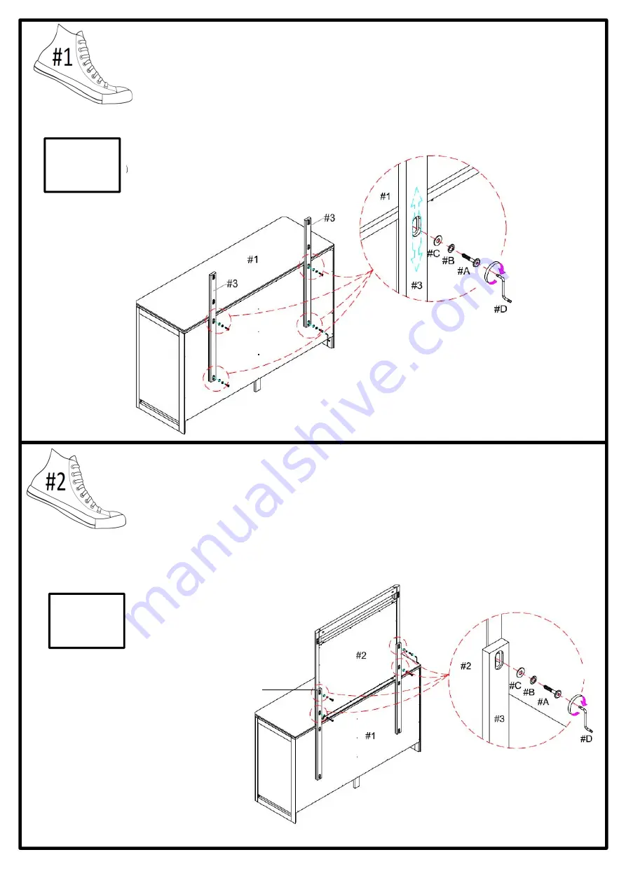 Furniture of America CM7608D Assembly Instructions Download Page 5