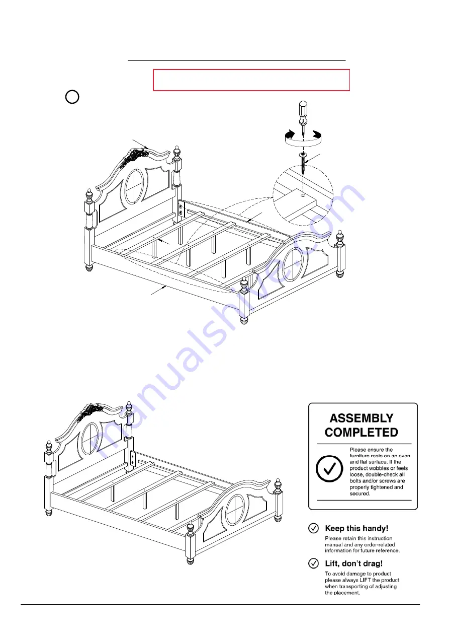 Furniture of America CM7952Q Assembly Instructions Manual Download Page 9