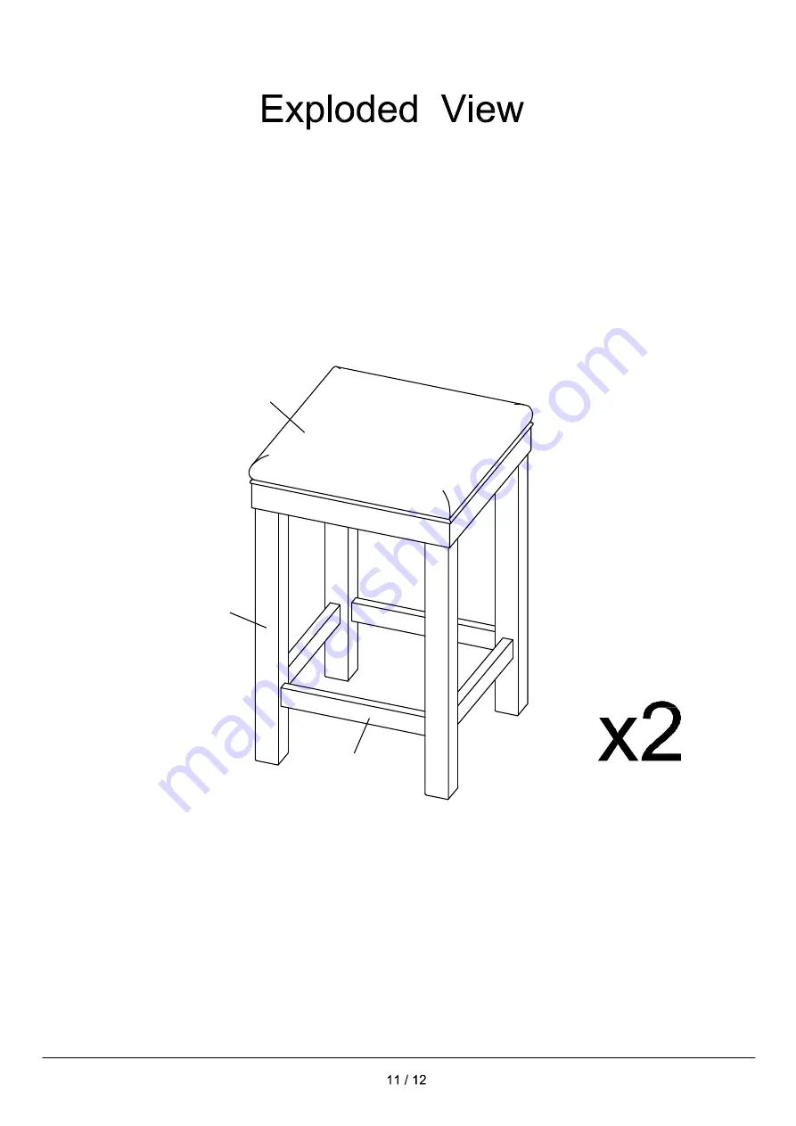 Furniture of America Gandra CM3782-3PK Скачать руководство пользователя страница 11