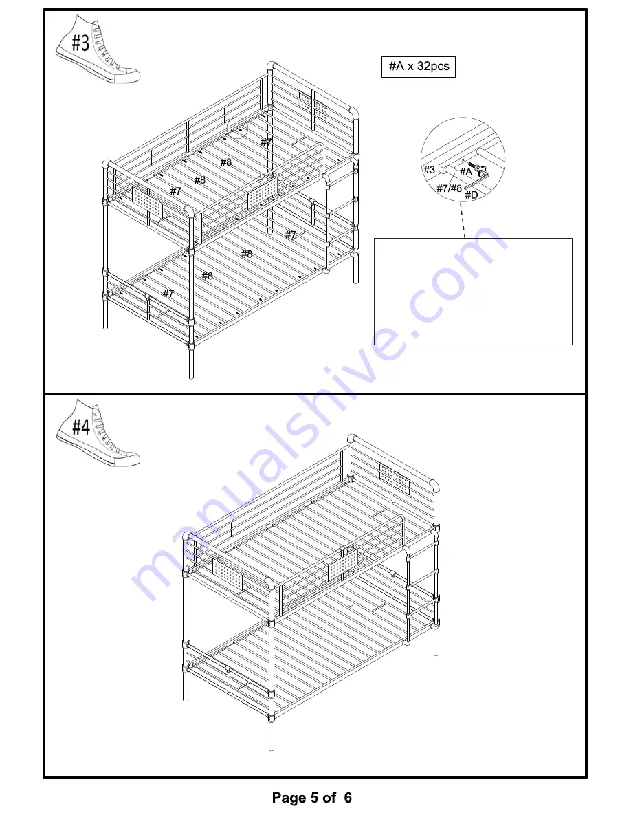 Furniture of America Olga CM-BK913 Скачать руководство пользователя страница 5