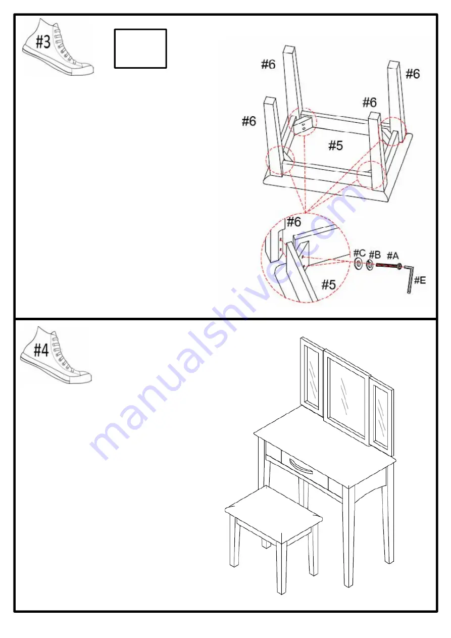 Furniture of America Potterville CM-DK6490 Скачать руководство пользователя страница 5