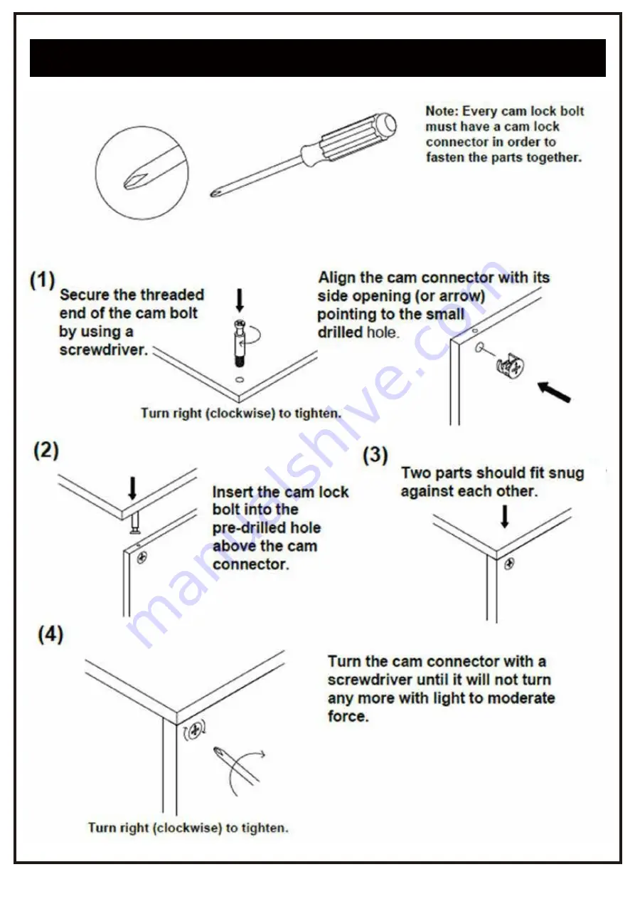 Furniture of America YNJ-1450 Assembly Instructions Manual Download Page 5