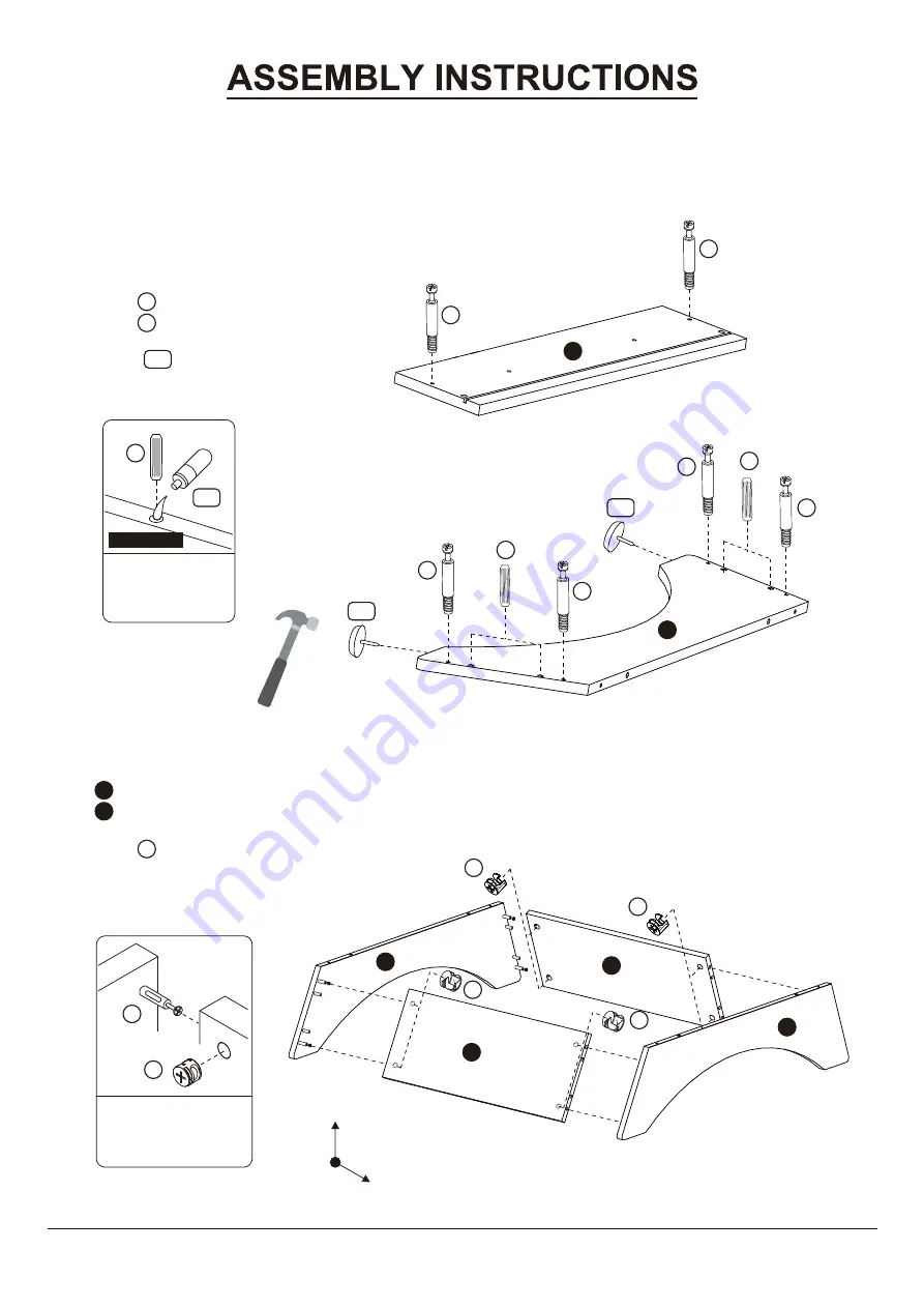 Furniture of America YNJ-1462 Quick Start Manual Download Page 9