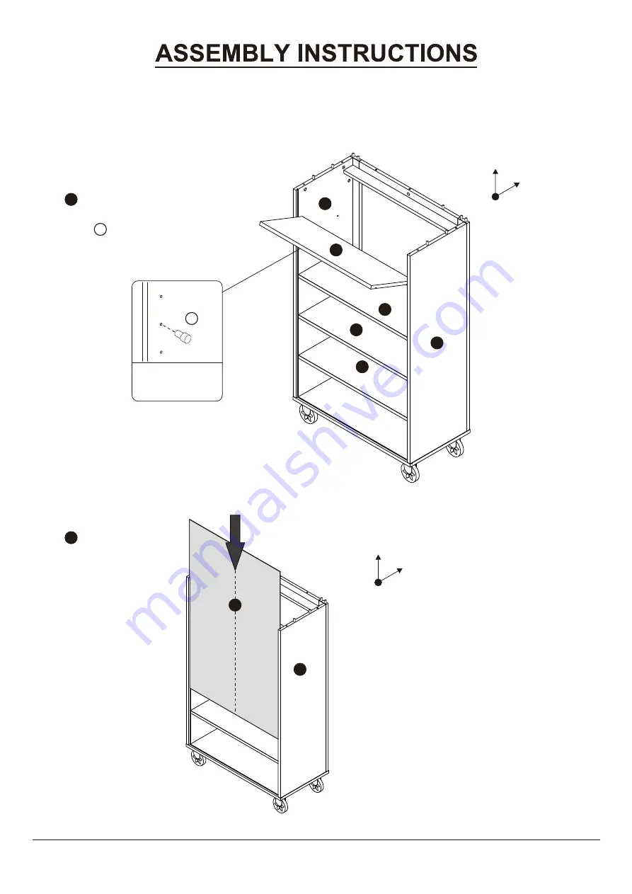 Furniture of America YNJ-1472C6 Assembly Instructions Manual Download Page 12