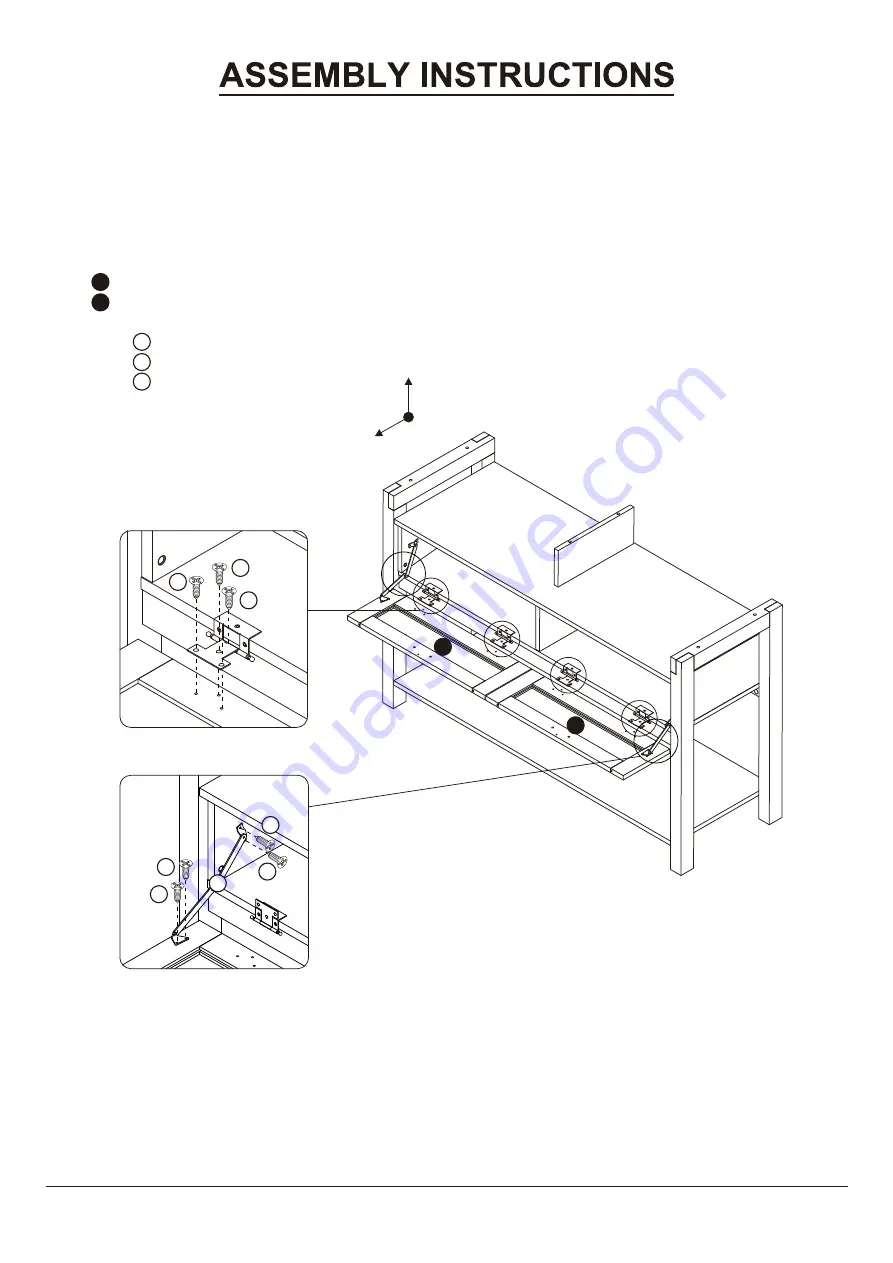 Furniture of America YNJ-1532C5 Assembly Instructions Manual Download Page 14