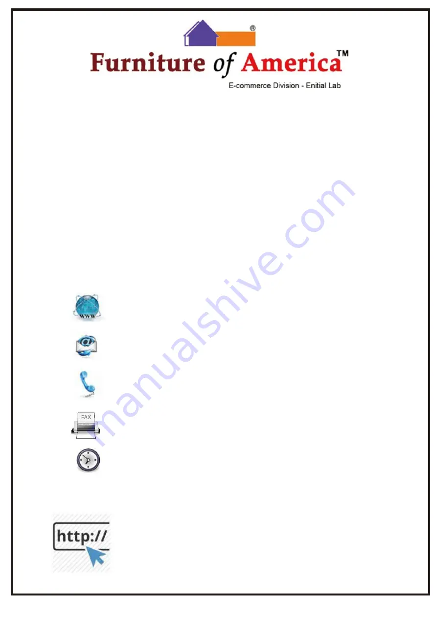 Furniture of America YNJ-16901C17-ET Assembly Instructions Manual Download Page 2