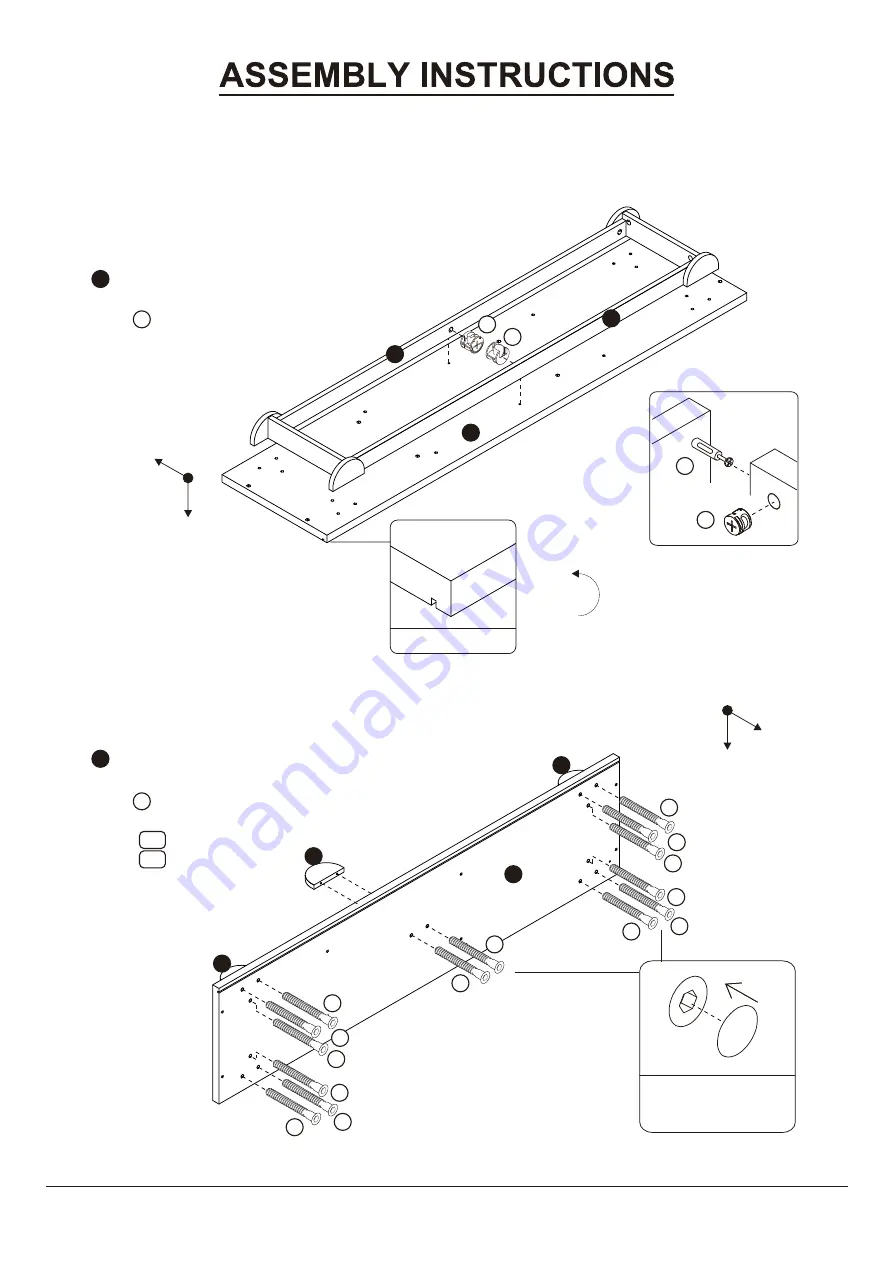 Furniture of America YNJ-1982C24 Assembly Instructions Manual Download Page 14