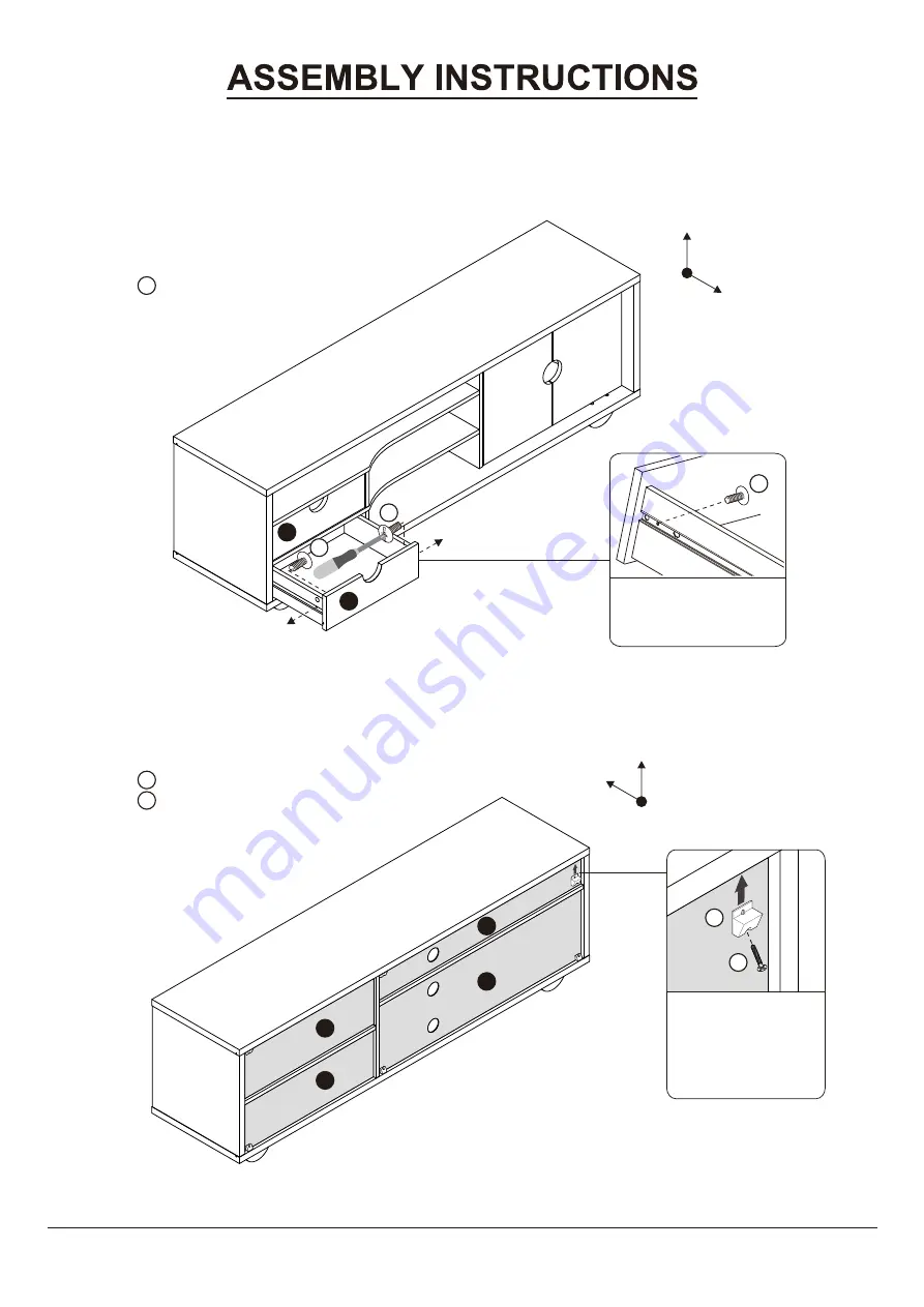 Furniture of America YNJ-1982C24 Assembly Instructions Manual Download Page 17