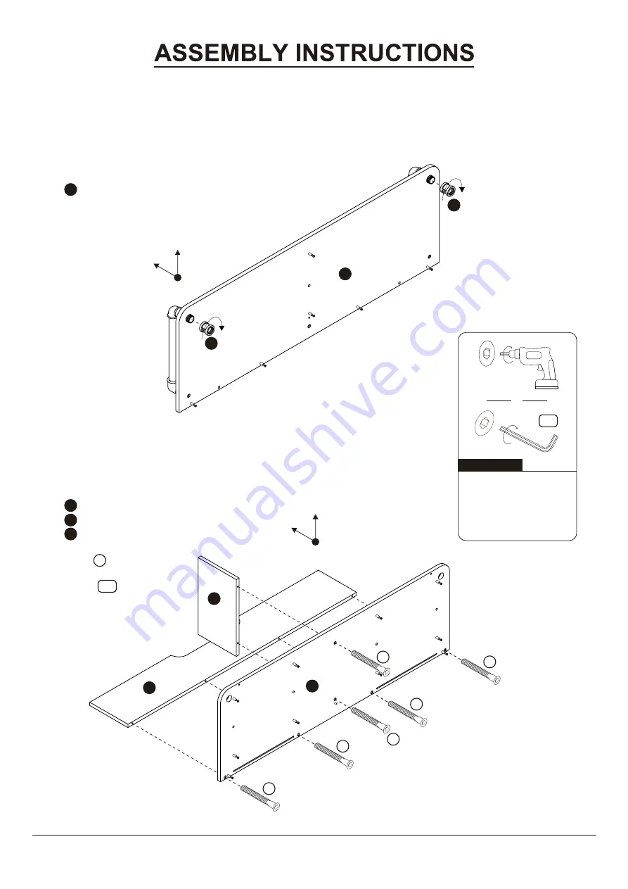 Furniture of America YNJ-2074C25 Assembly Instructions Manual Download Page 12