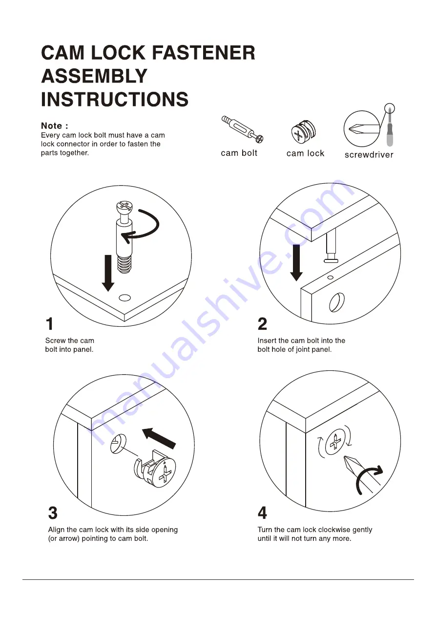 Furniture of America YNJ-2077C34 Скачать руководство пользователя страница 5