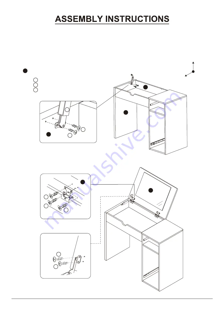 Furniture of America YNJ-317-4 Assembly Instructions Manual Download Page 13