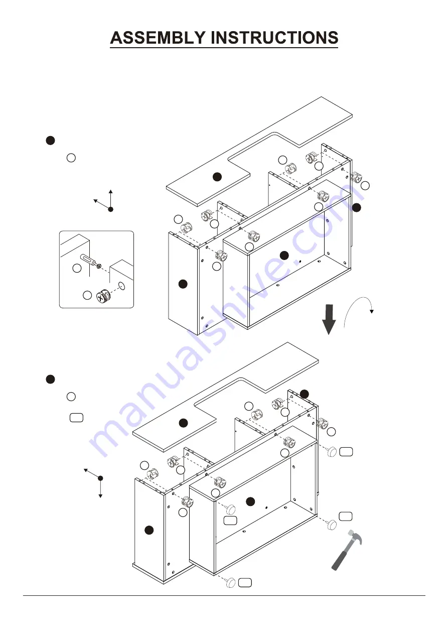 Furniture of America YNJ-906-1 Assembly Instructions Manual Download Page 12