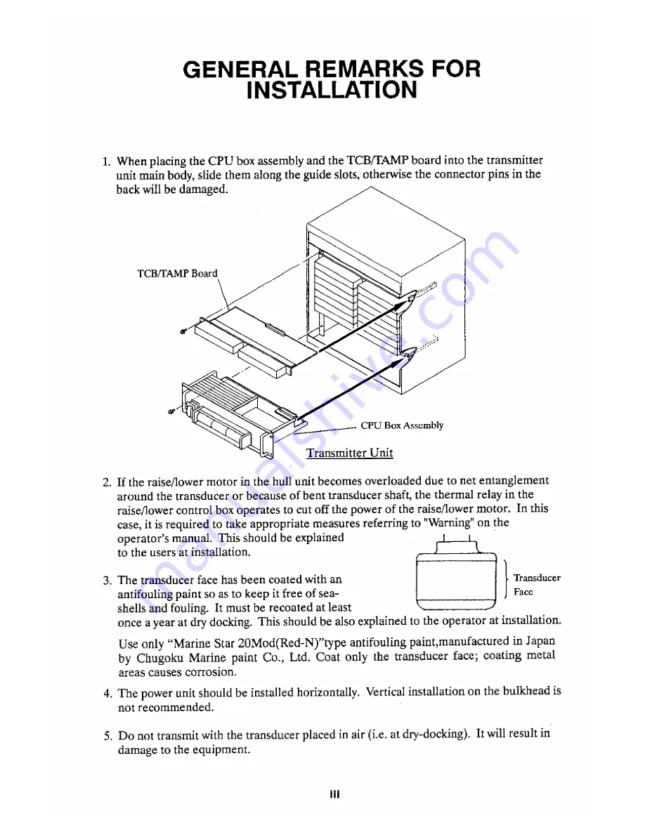 Furuno CSH-21 Installation Manual Download Page 5