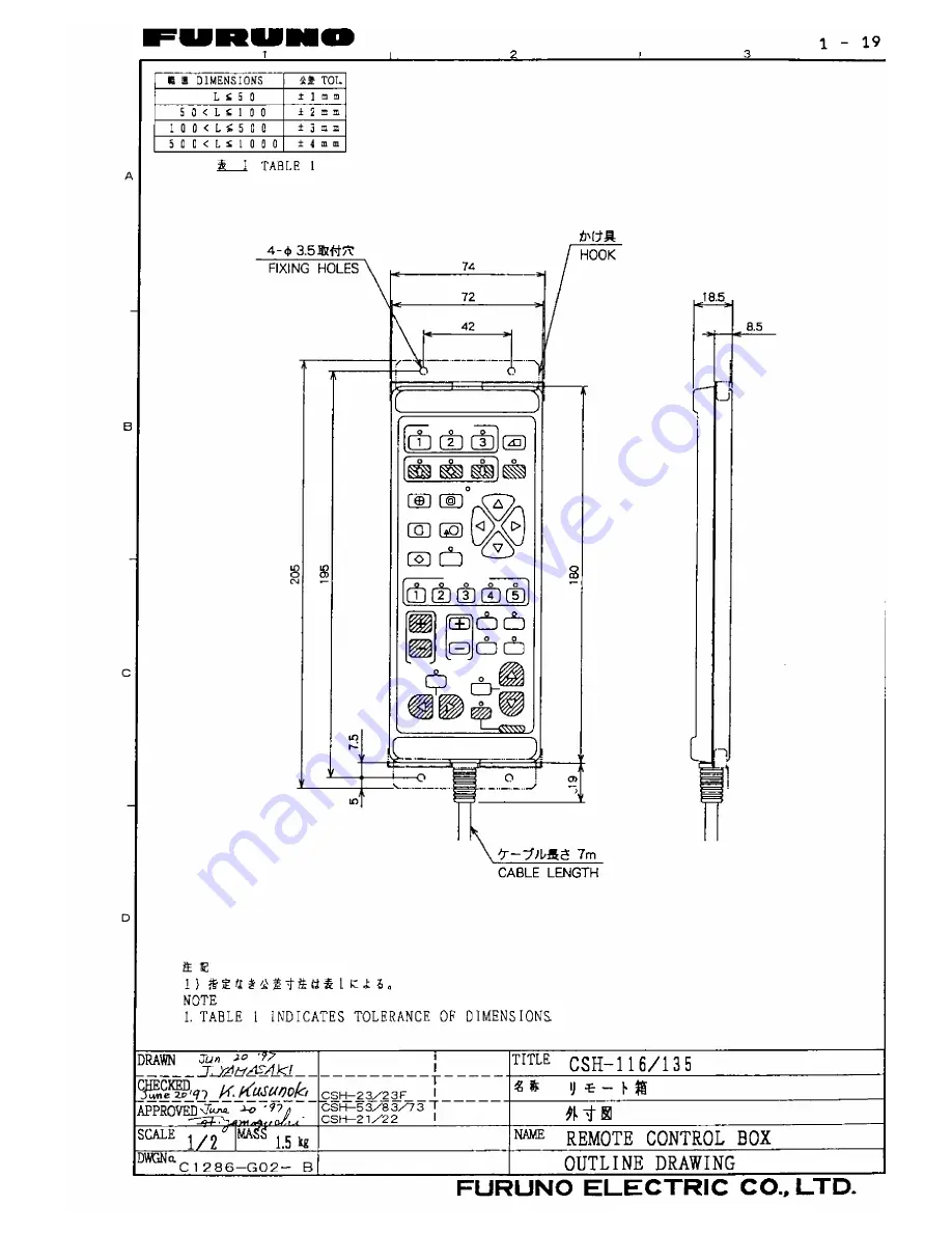 Furuno CSH-21 Installation Manual Download Page 44