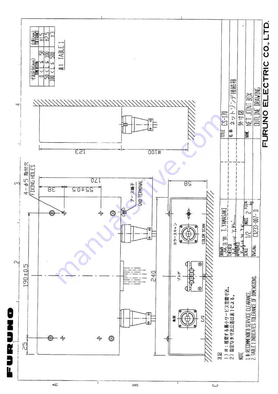 Furuno CSH-83 Installation Manual Download Page 100