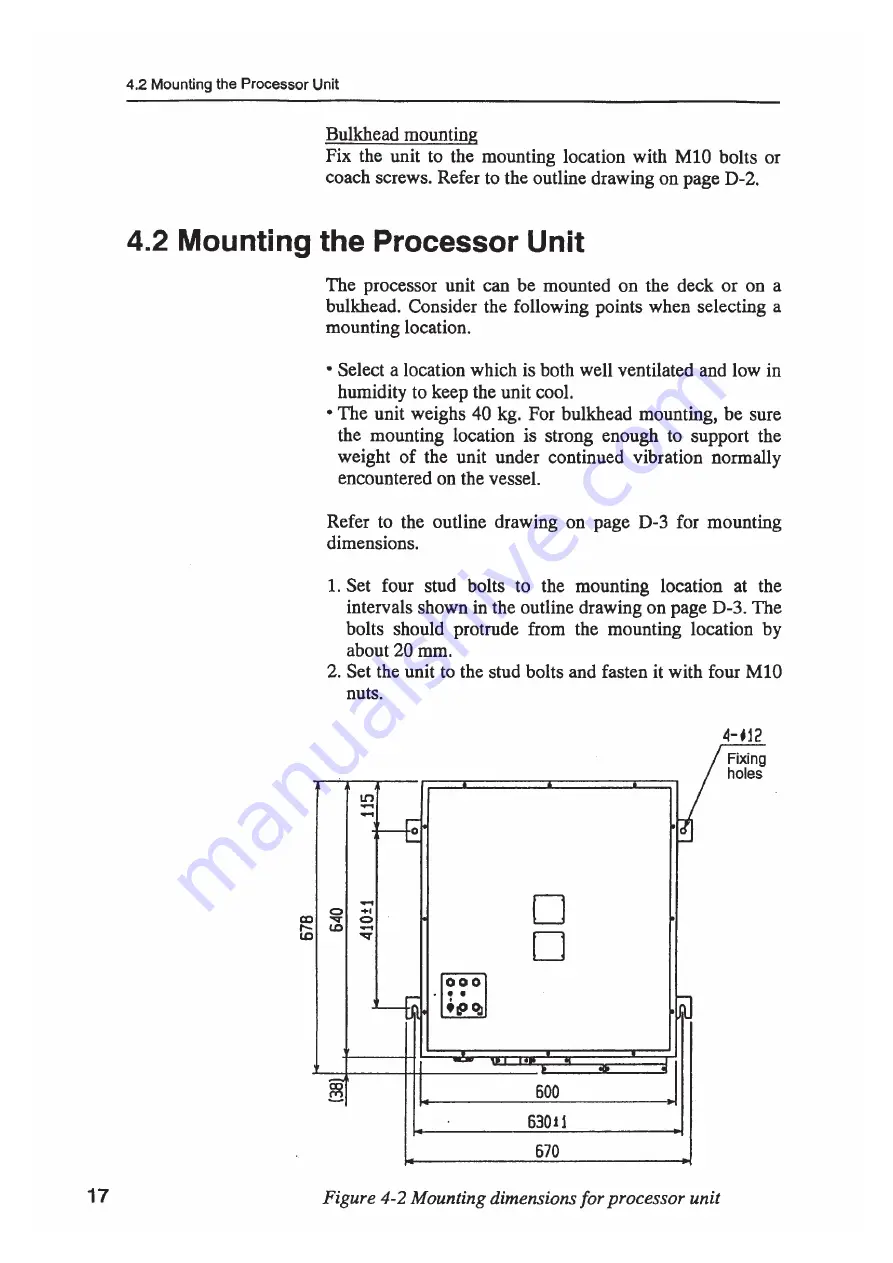 Furuno Doppler Speedlog DS-510 Installation Manual Download Page 24