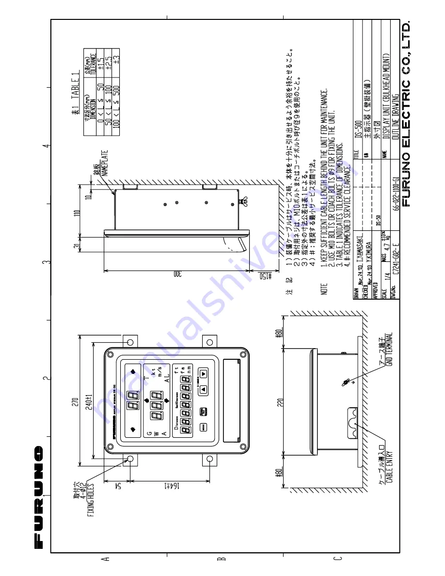 Furuno DS-50 Installation Manual Download Page 49