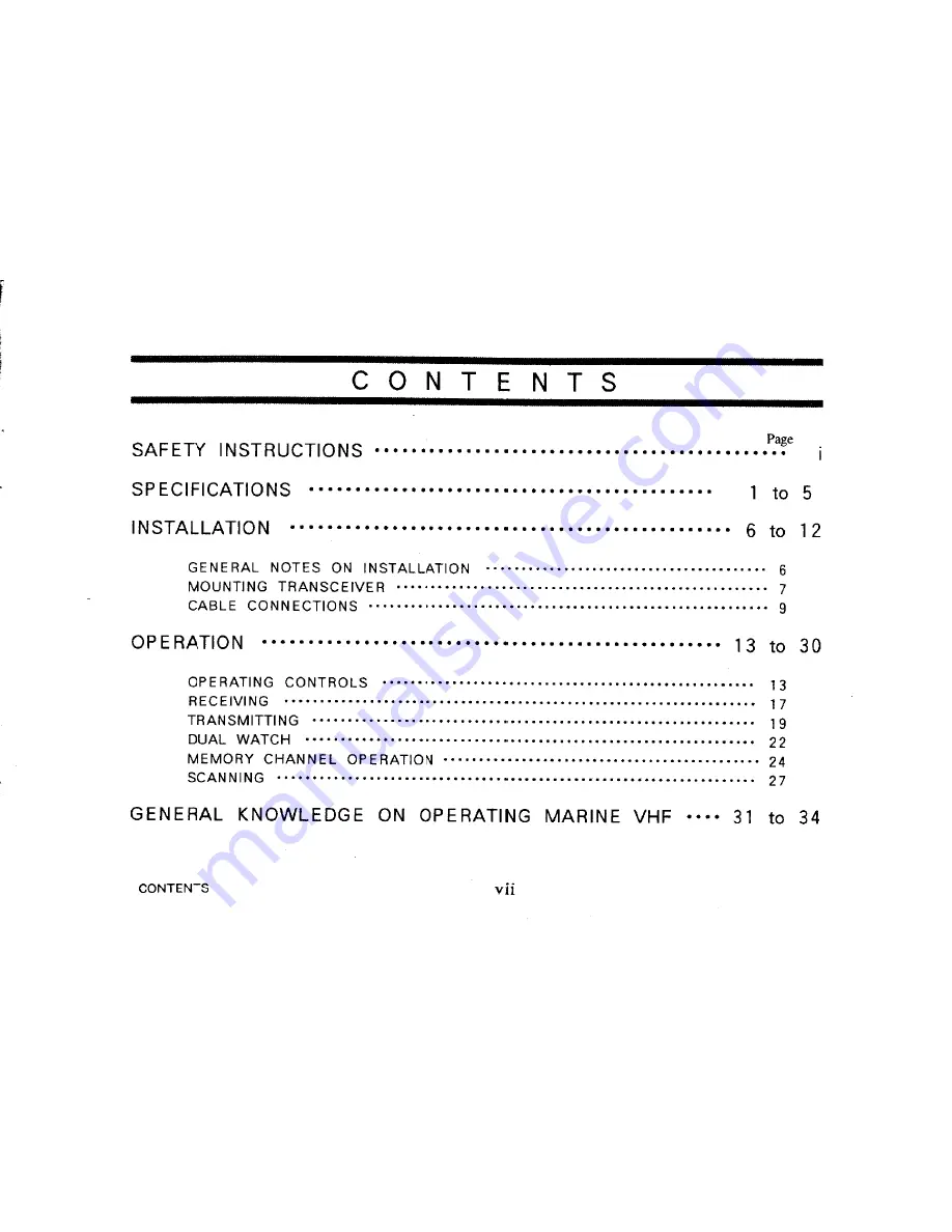 Furuno FM-2520 Operator'S Manual Download Page 9