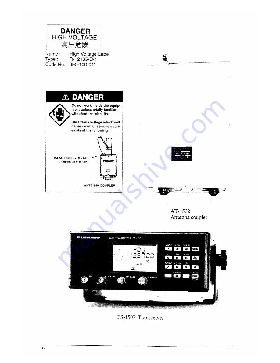 Furuno FS-1502 Скачать руководство пользователя страница 10