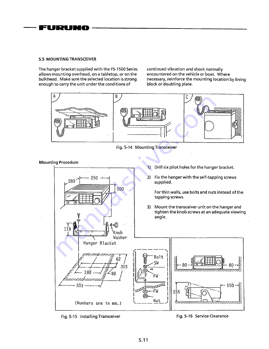 Furuno FS-1550 Owner'S Manual Download Page 44