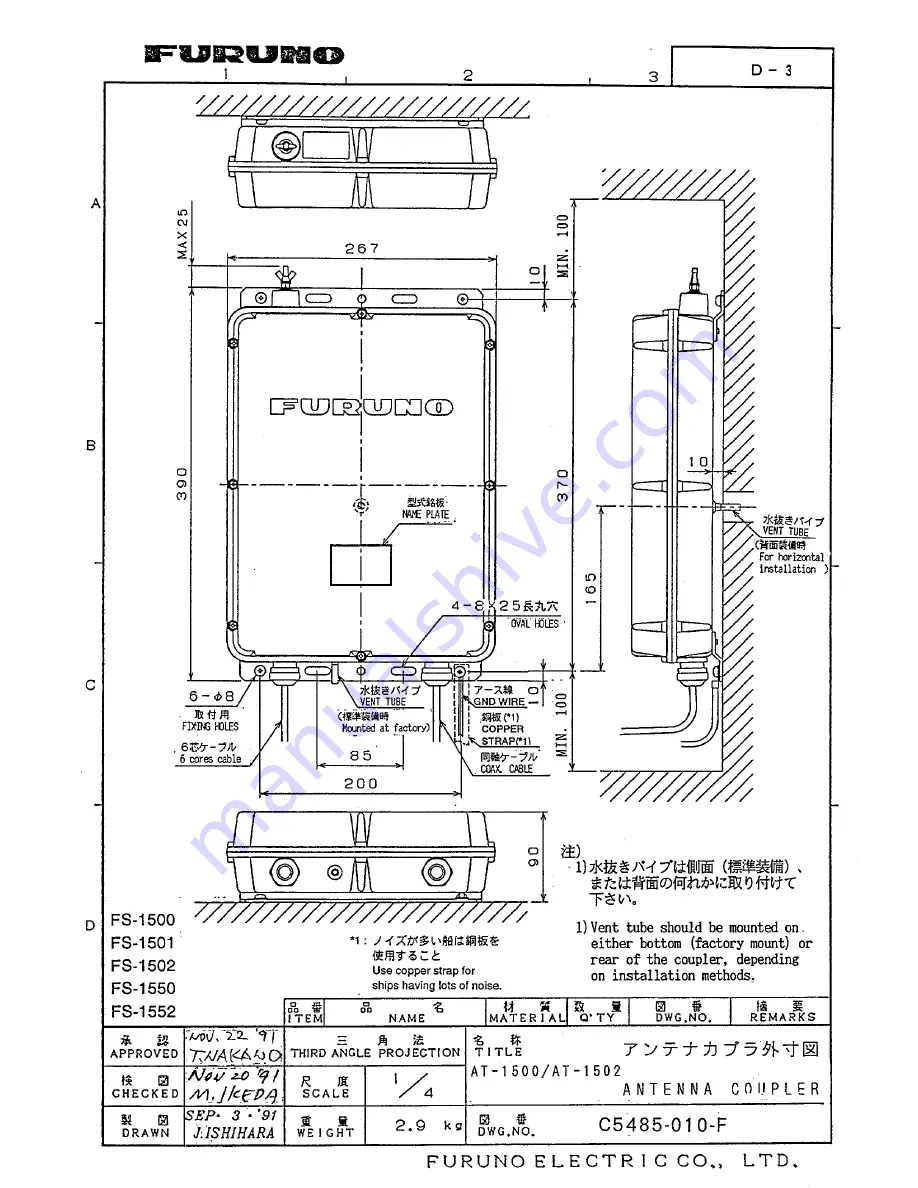 Furuno FS-1550 Скачать руководство пользователя страница 52