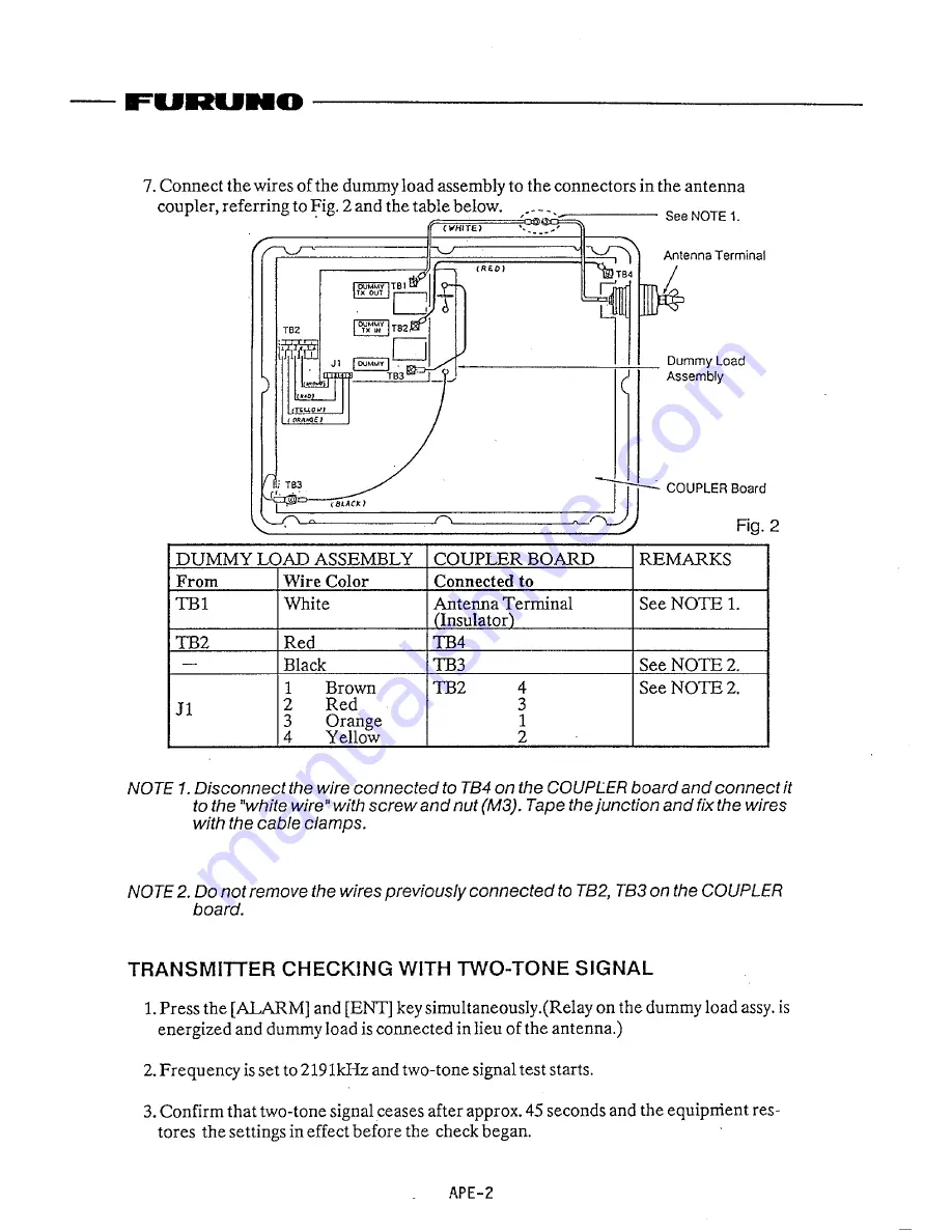 Furuno FS-1550 Скачать руководство пользователя страница 68