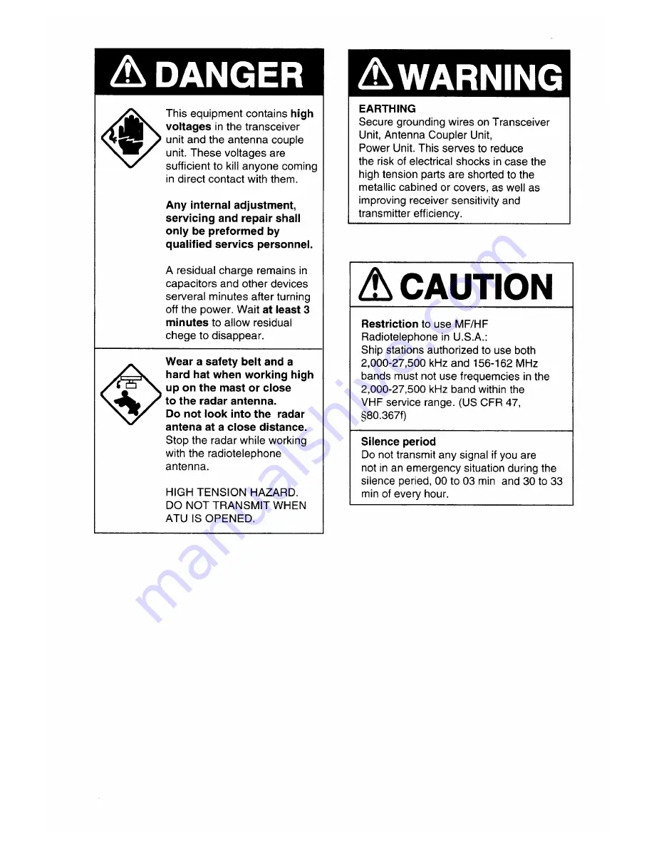 Furuno FS-1552 Operator'S Manual Download Page 4