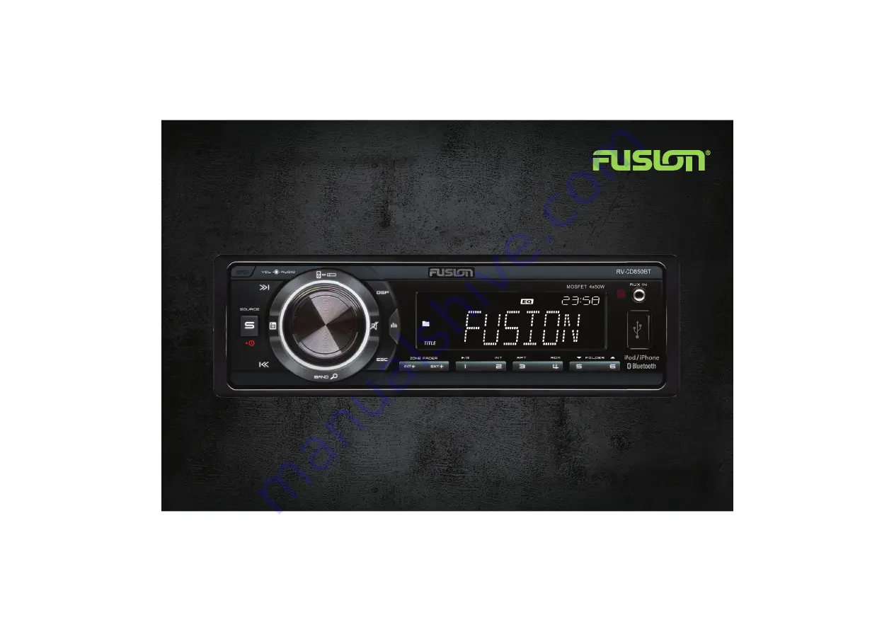 Fusion RV-CD850BT Instruction Manual Download Page 1