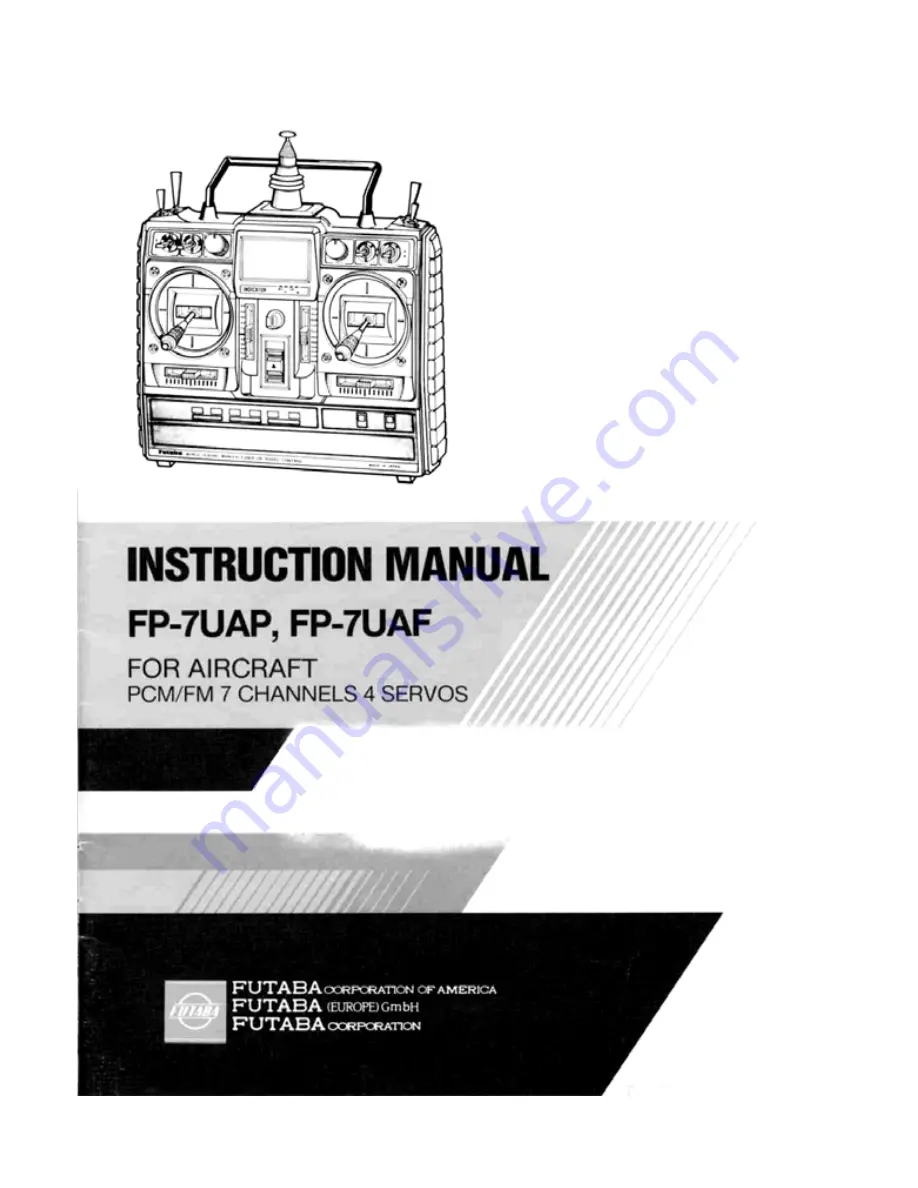 FUTABA FP-7UAF Скачать руководство пользователя страница 1