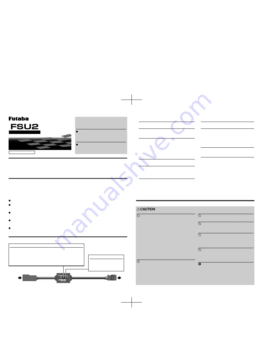 FUTABA FSU2 Instruction Manual Download Page 1