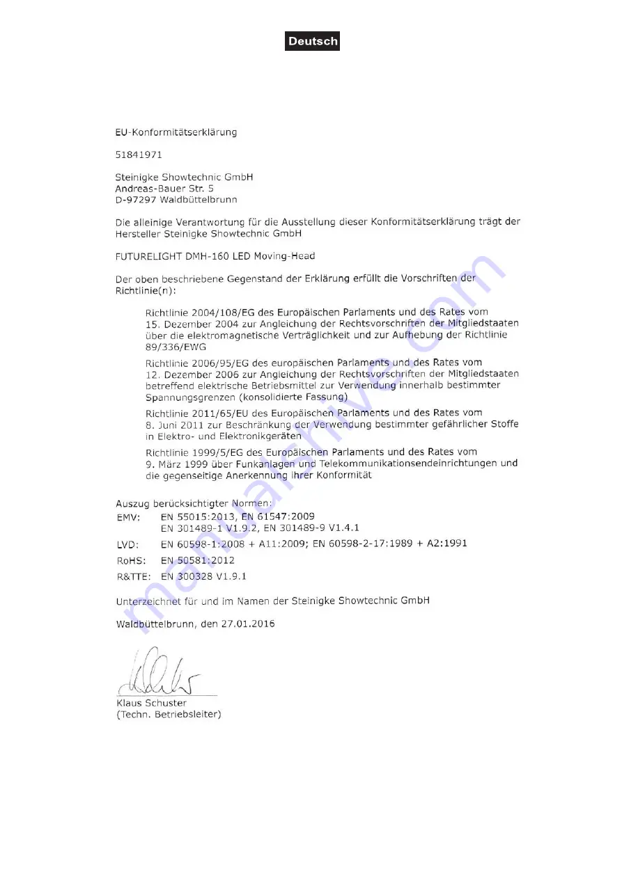 Future light DMH-160 User Manual Download Page 34