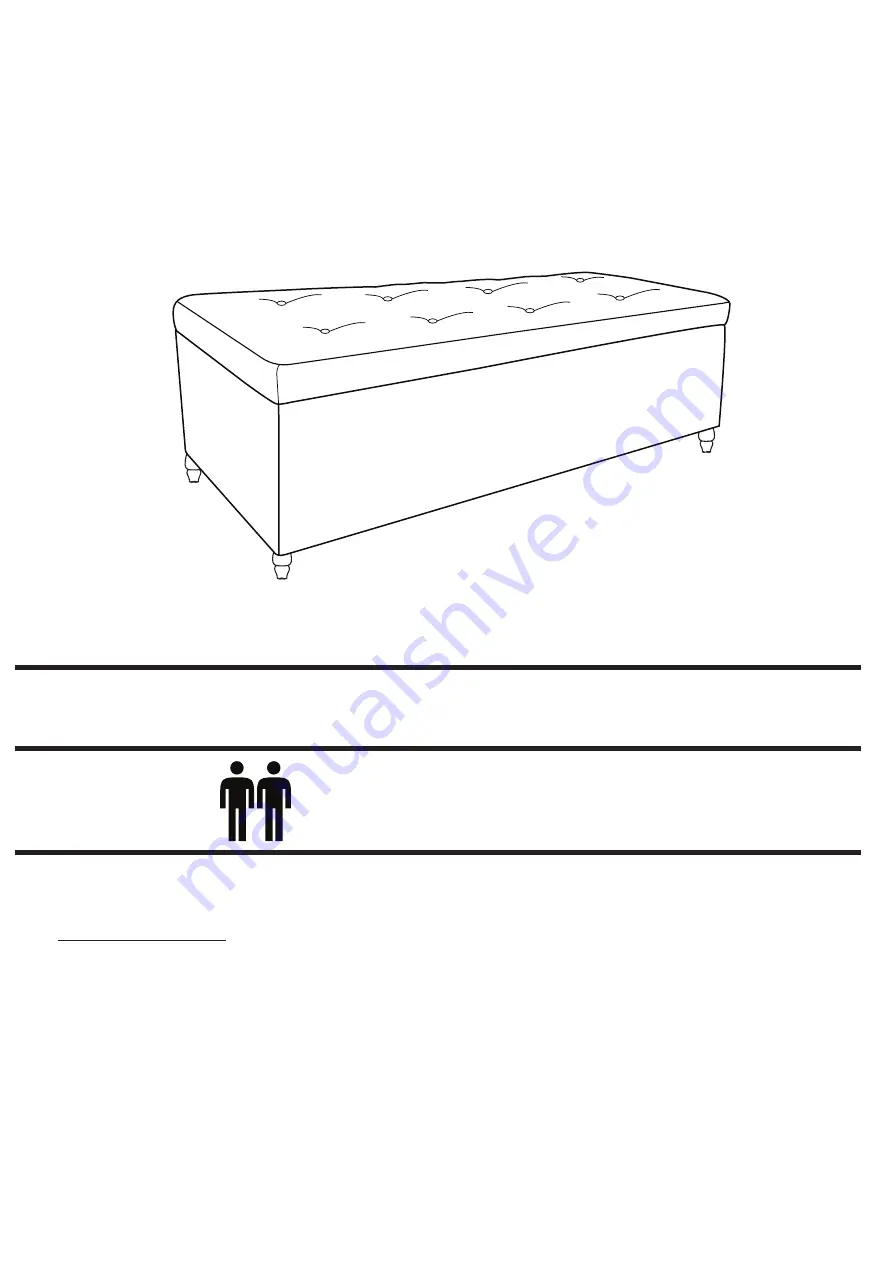 FWG Skye Ottoman Box Quick Start Manual Download Page 1