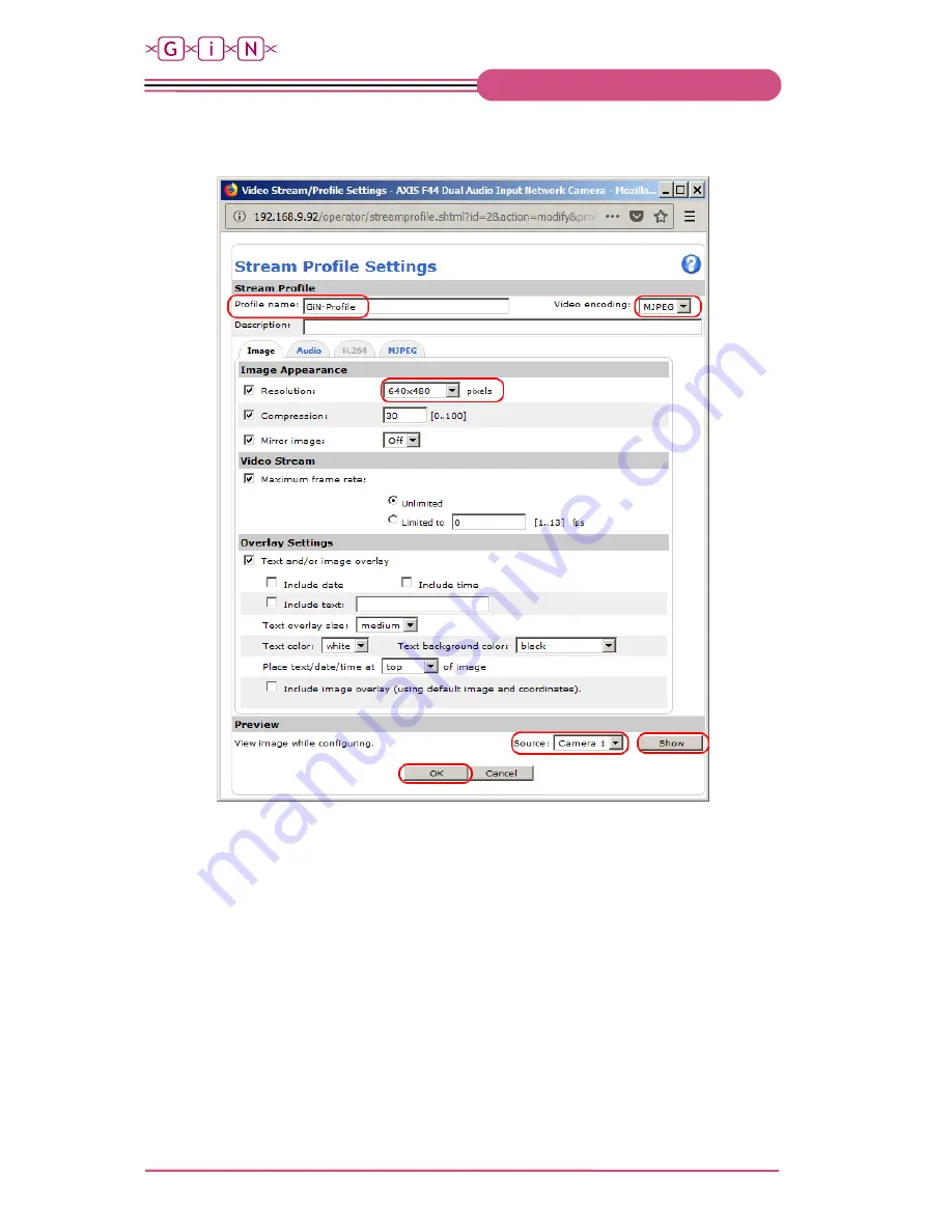 G.i.N HostCAMF44 User Manual Download Page 14