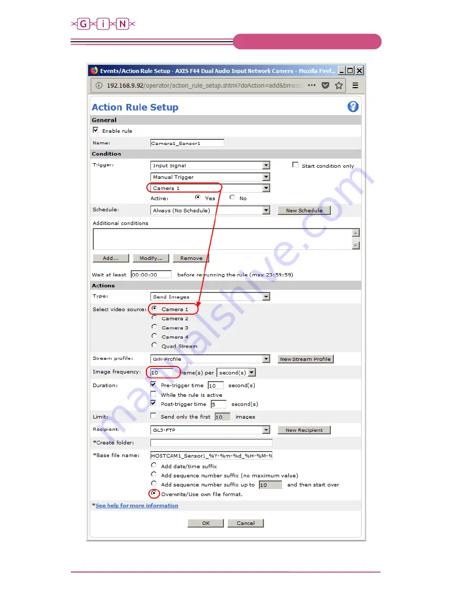 G.i.N HostCAMF44 User Manual Download Page 18