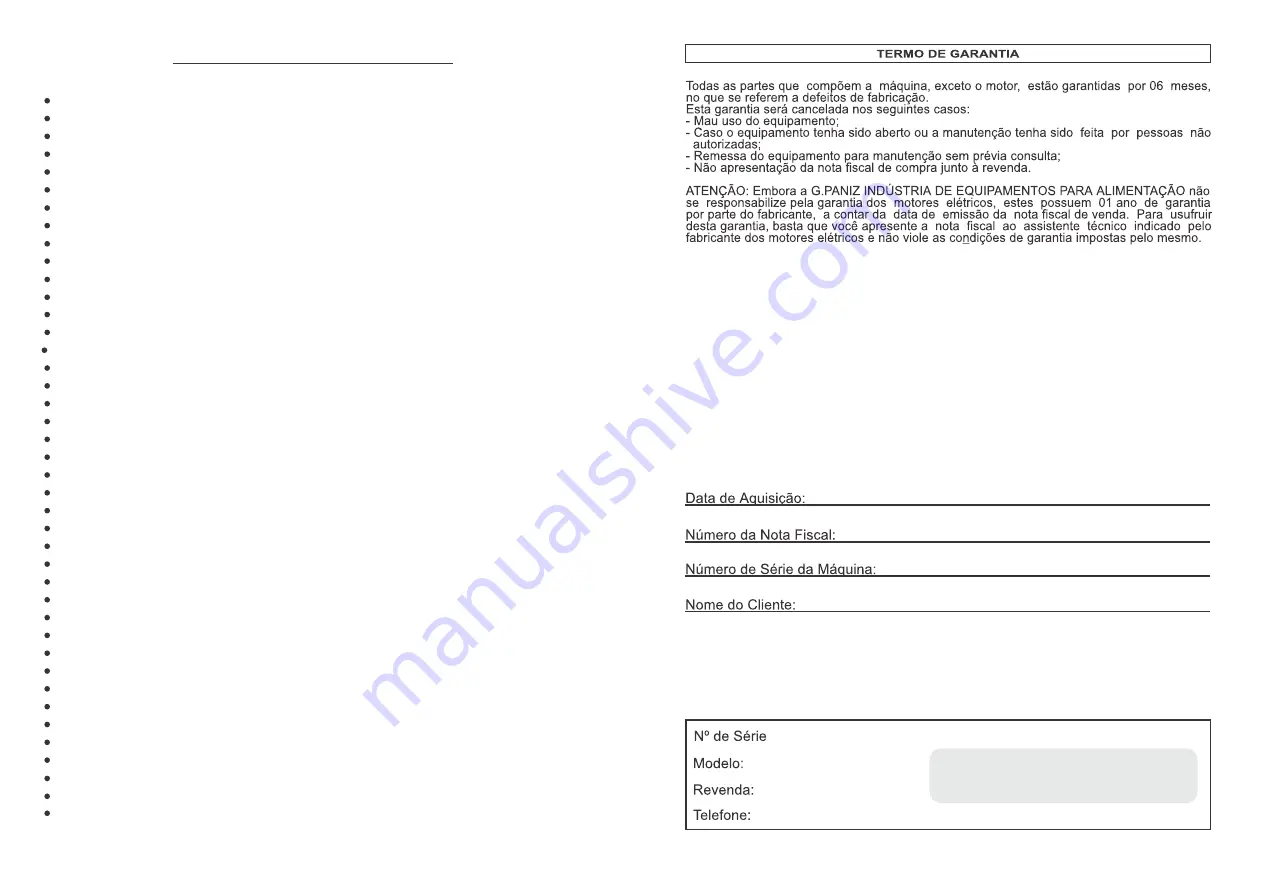 G. Paniz FTG 120 Instruction Manual Download Page 2