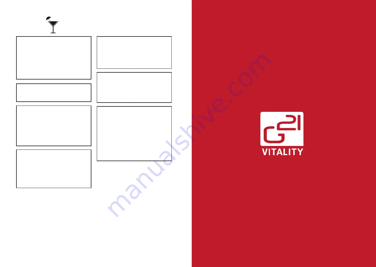 G21 G21 Perfection Manual Download Page 38