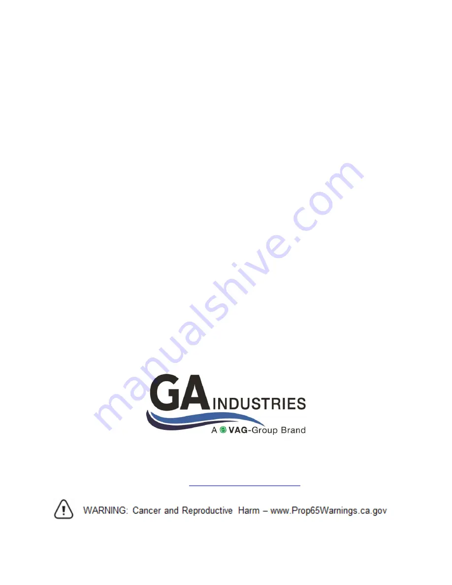 GA DUROVENT FIGURE 925SS Installation, Operation And Maintenance Manual Download Page 1