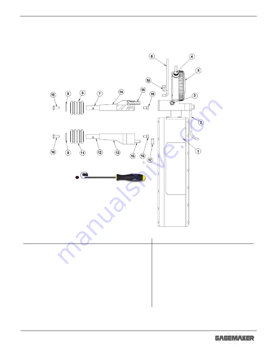 GAGEMAKER PG-6000 Operation Manual Download Page 8