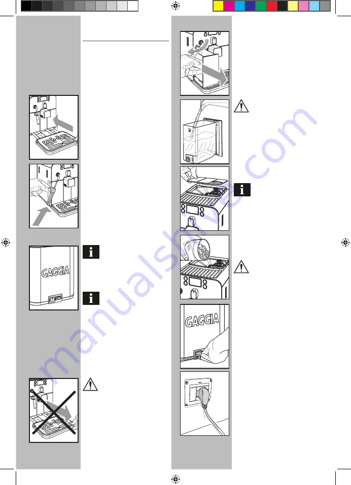 Gaggia Milano BRERA Operating Instructions Manual Download Page 40