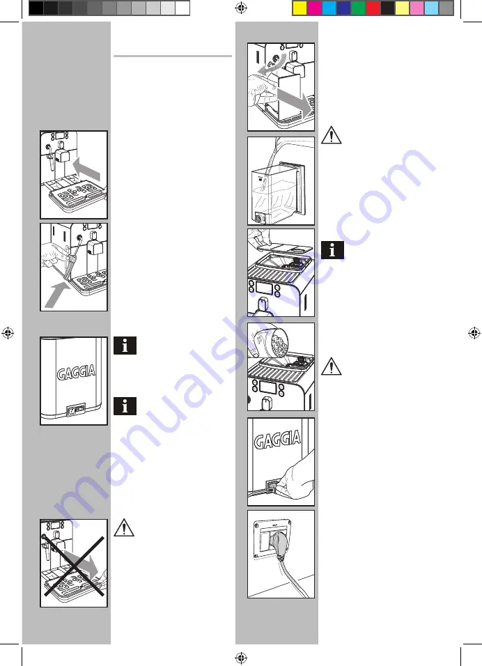 Gaggia Milano BRERA Operating Instructions Manual Download Page 68